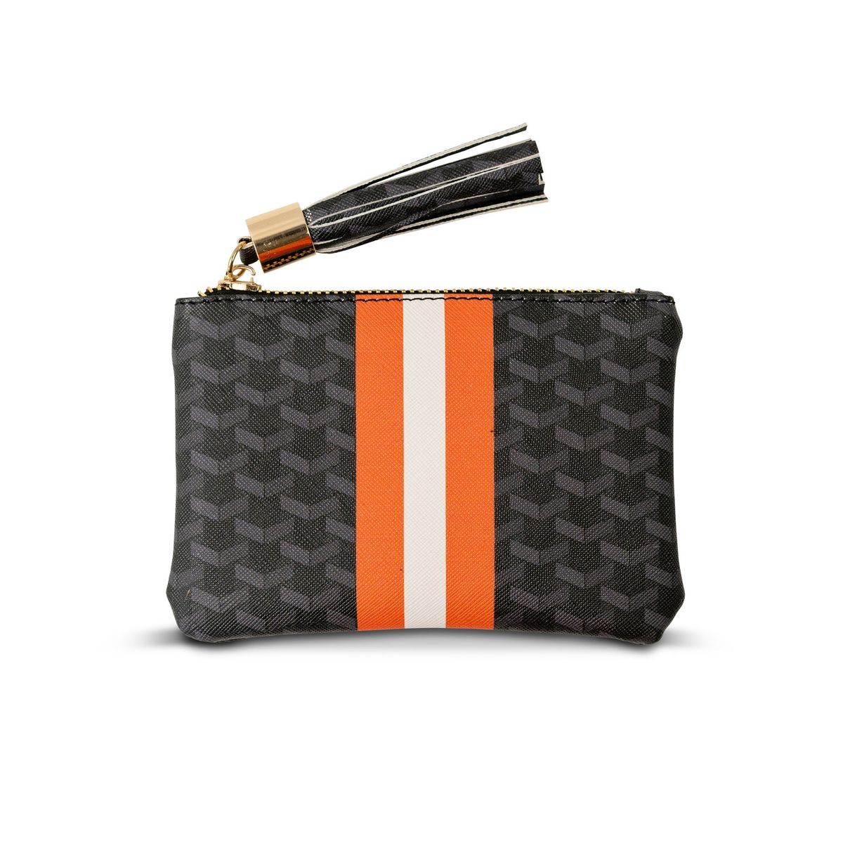 Black and Orange Game Day Pouch