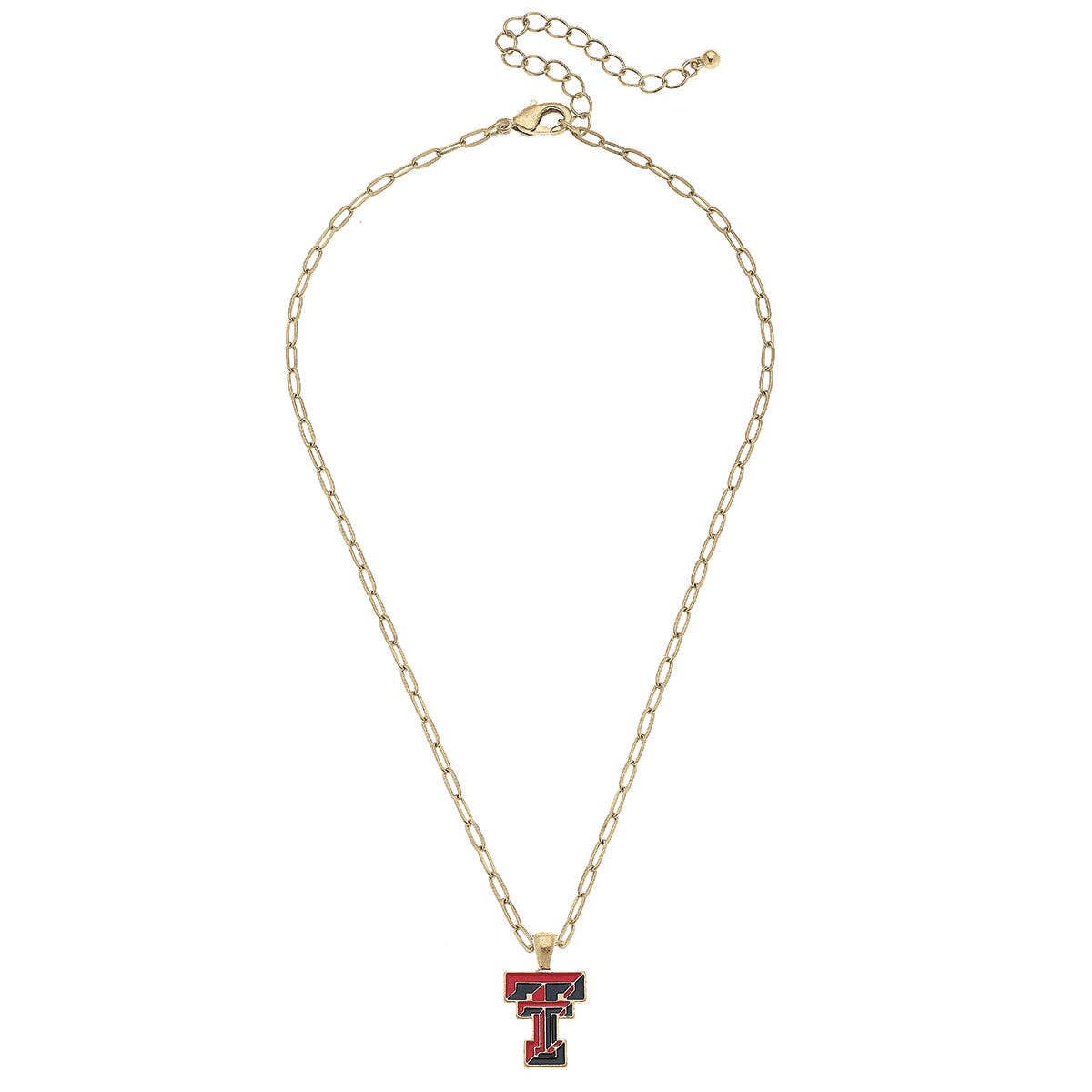 Texas Tech Red Raiders Enamel Pendant Necklace in Red/Black