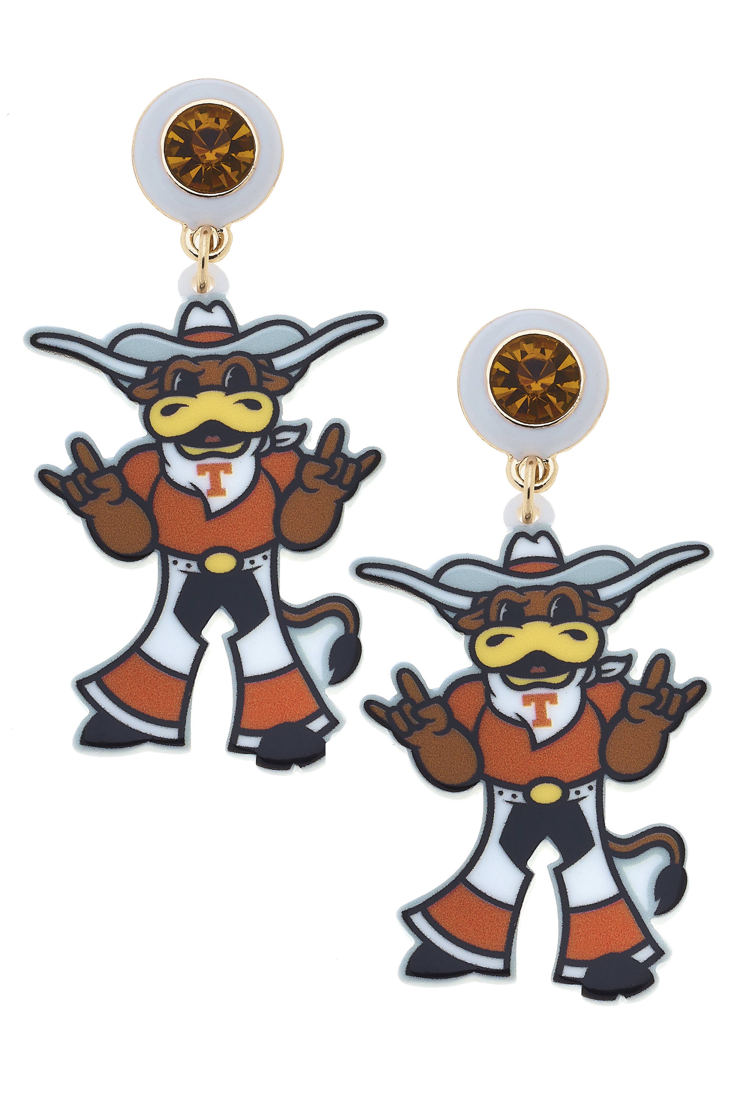 Bevo Resin Mascot Earrings