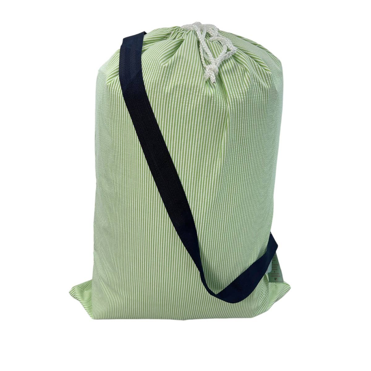 Green Team Color Seersucker Hold All Laundry Bag- FINAL SALE