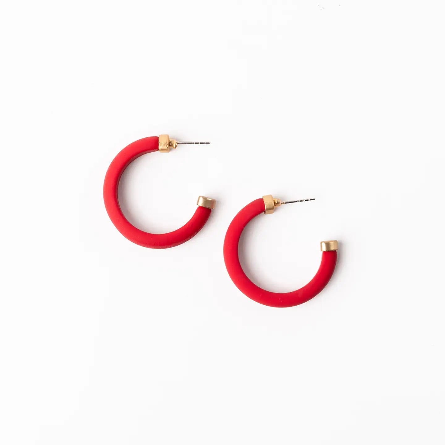 Amanda Red & Gold Earrings