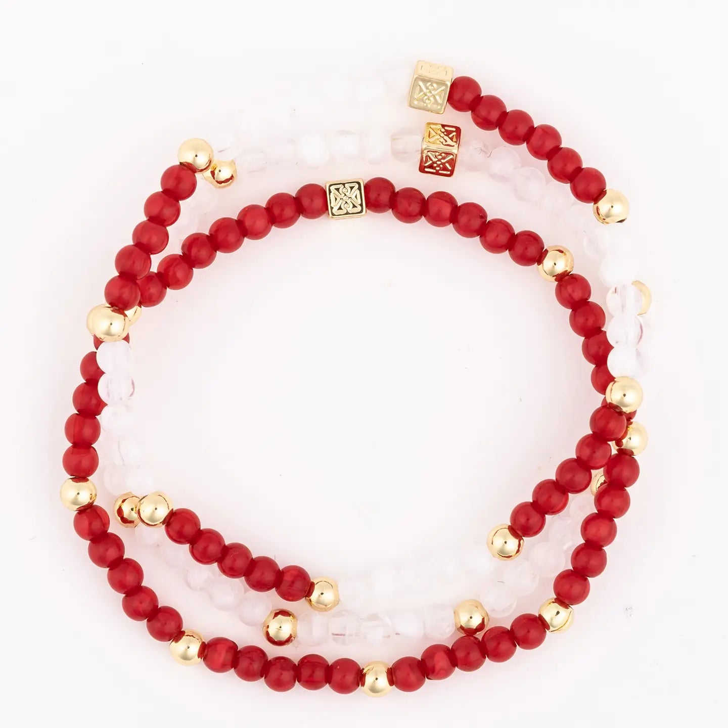 Junie Crimson & White Bracelet