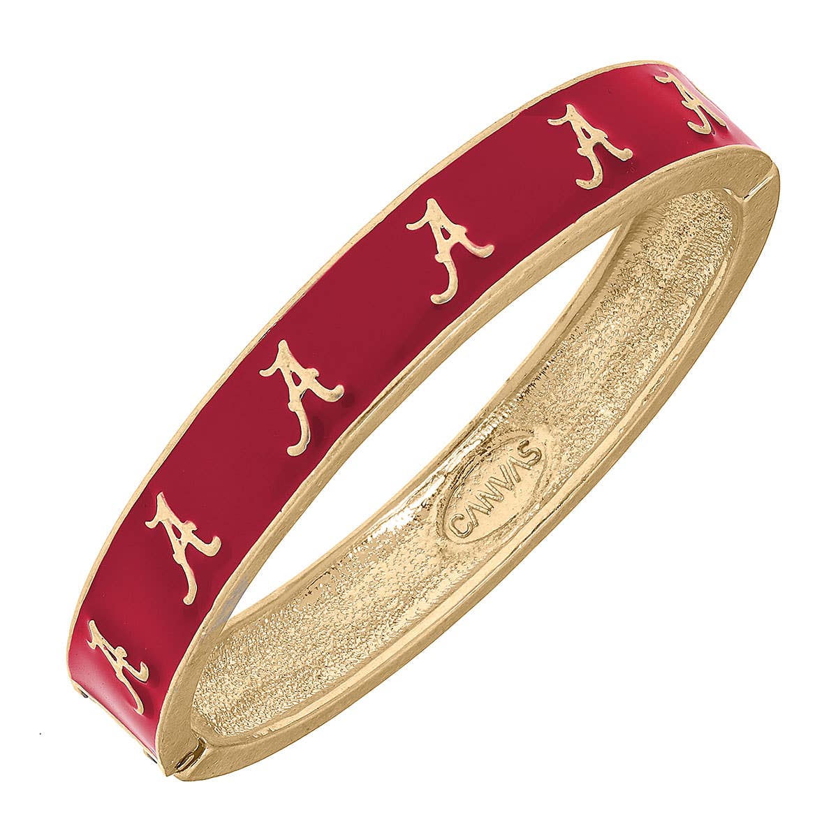 Alabama Logo Hinge Bangle-FINAL SALE