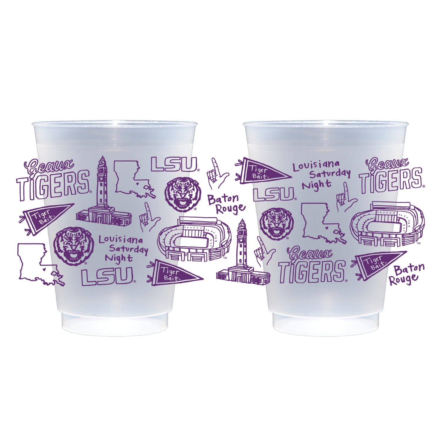 LSU Shatterproof Cups