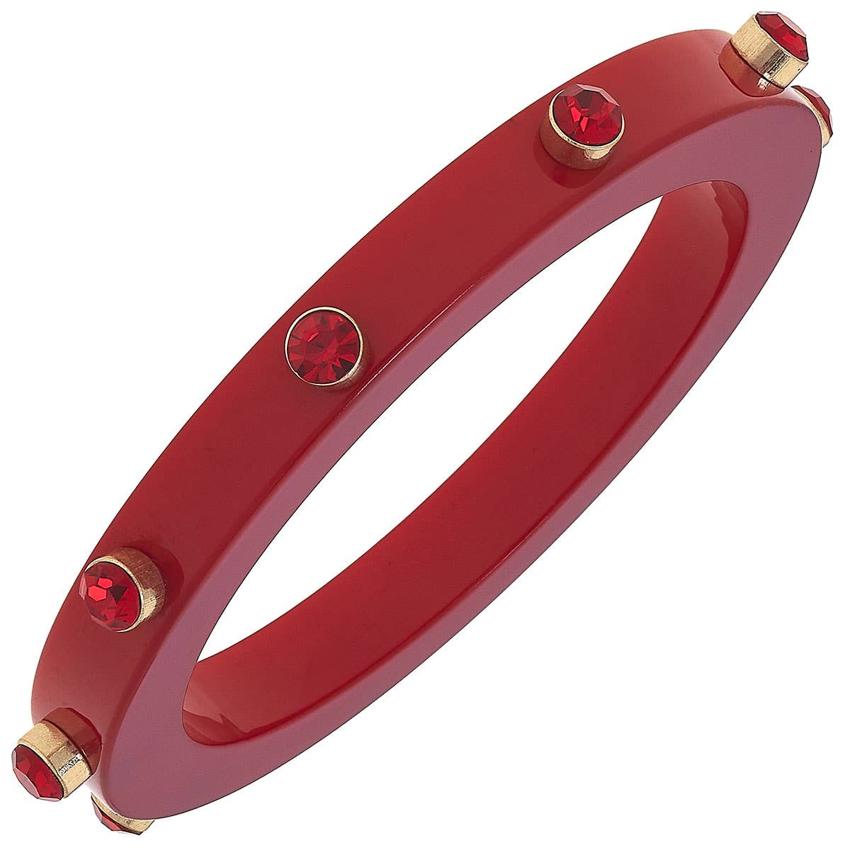 Red Rhinestone Bangle