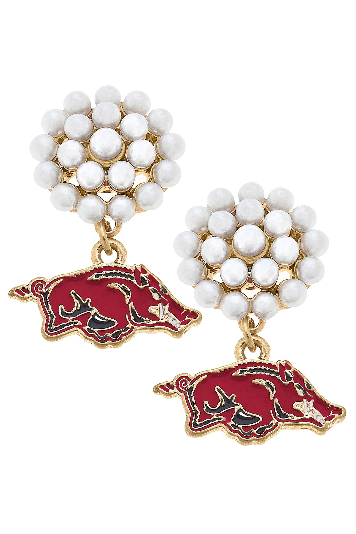 Arkansas Logo Cluster Earrings