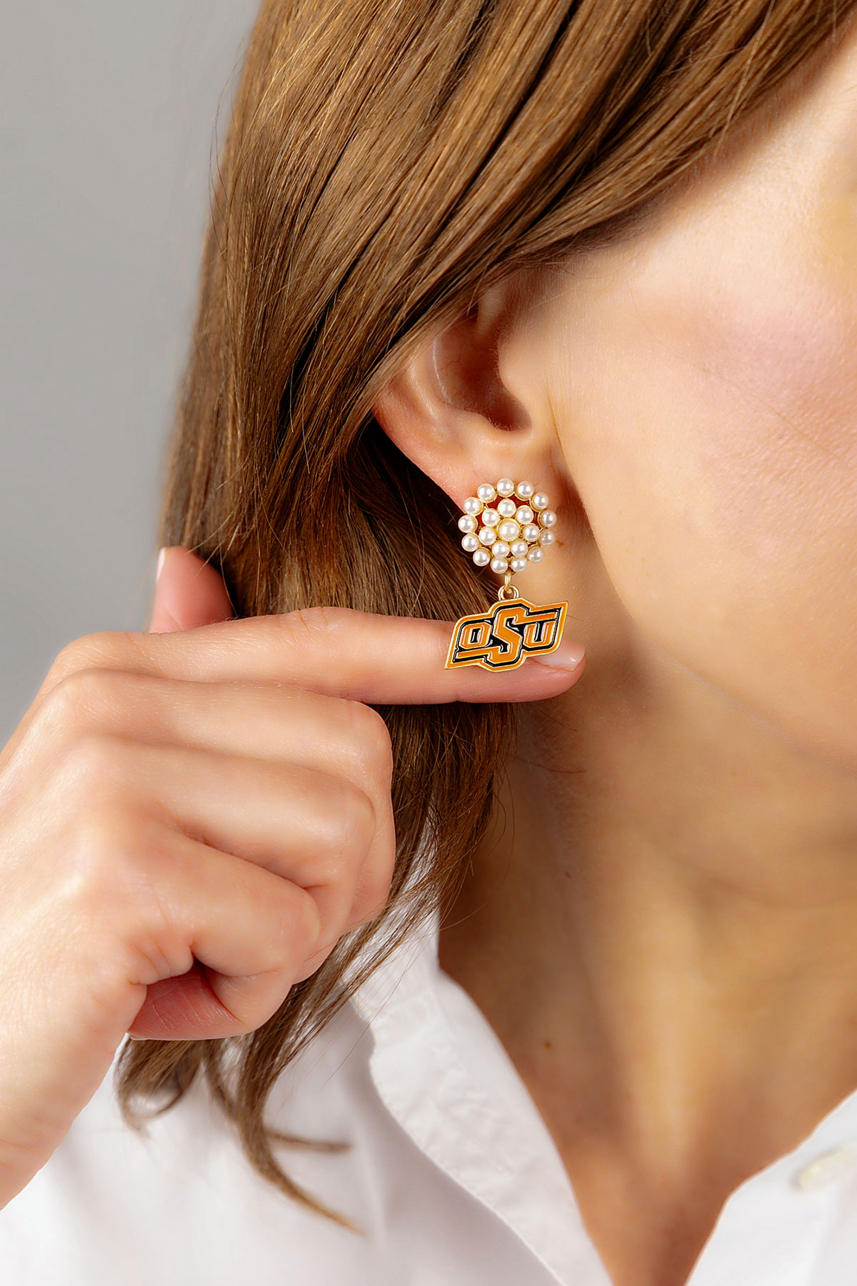OSU Logo Cluster Earrings