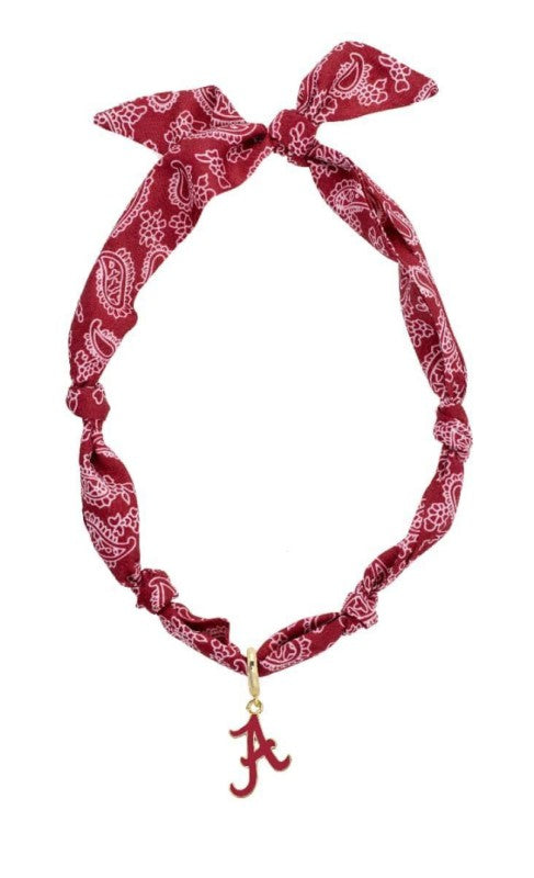Alabama Logo Bandana Scarf Necklace