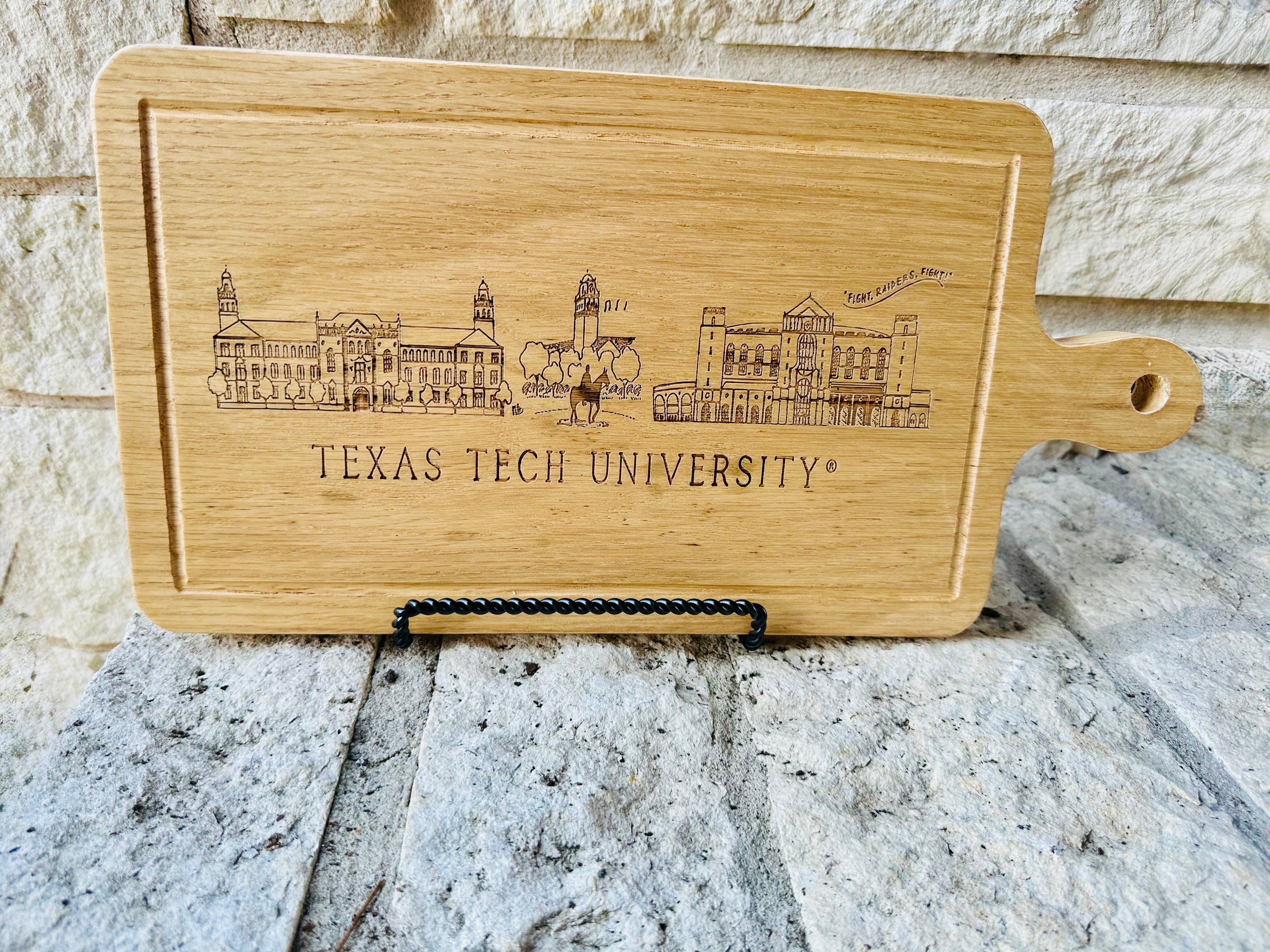 Texas Tech Skyline Charcuterie Board
