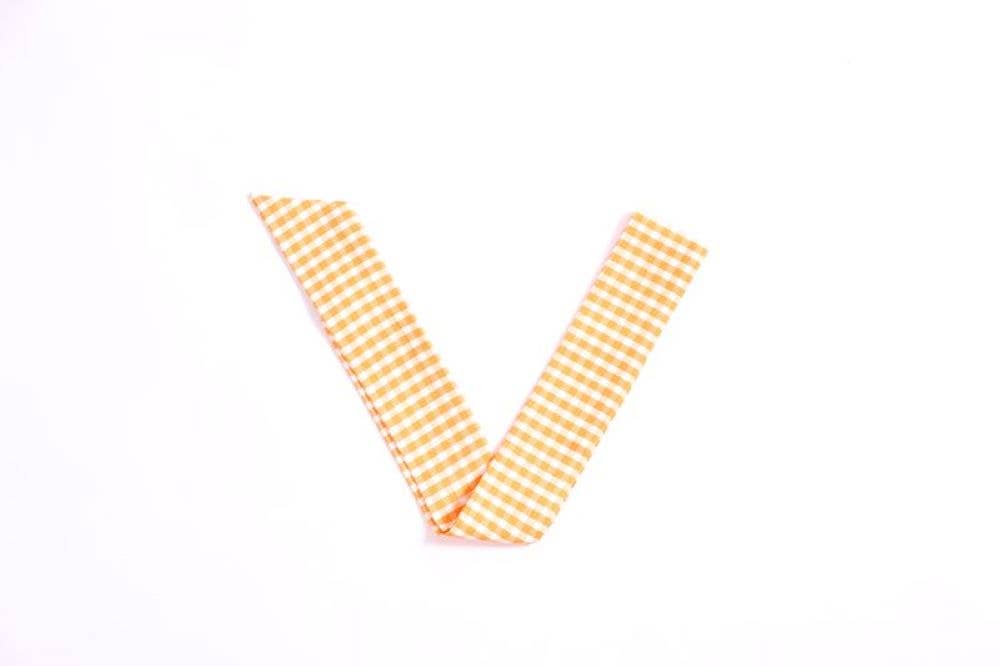 Gingham Bright Orange Twillie