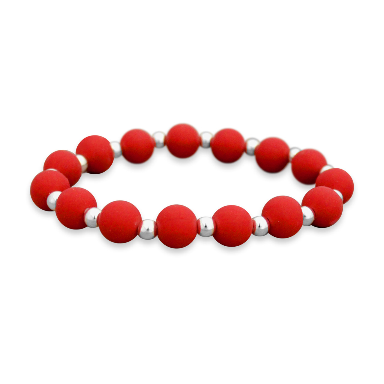 Zoey Stretch Bracelet- Red