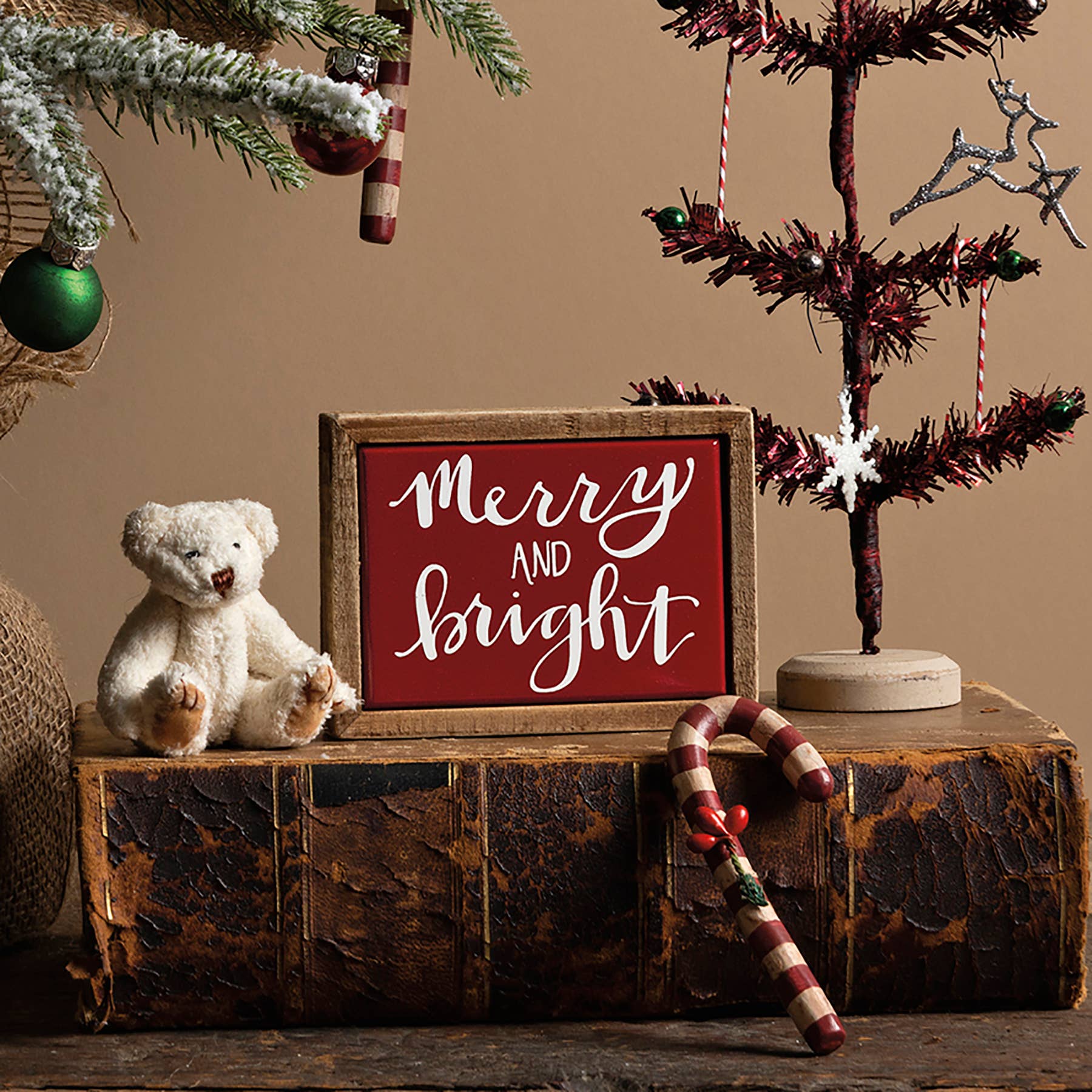 Merry And Bright Box Sign Mini