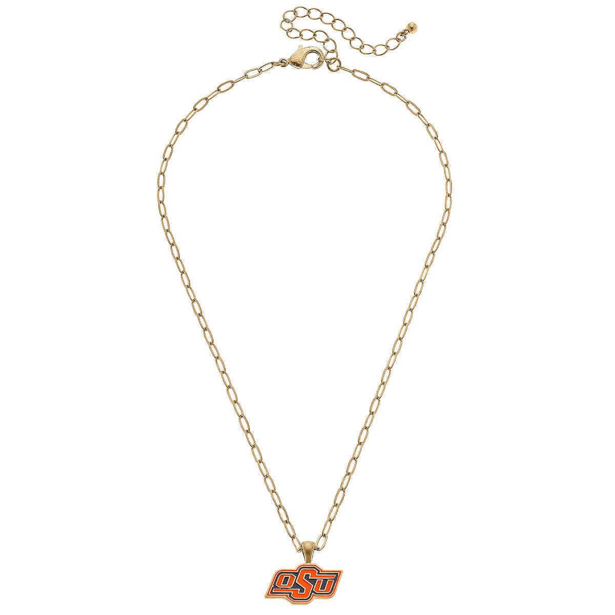 Oklahoma State Cowboys Enamel Pendant Necklace