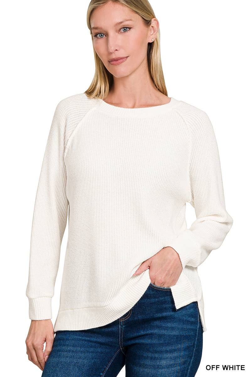 Game Day Long Sleeve Off White Sweater