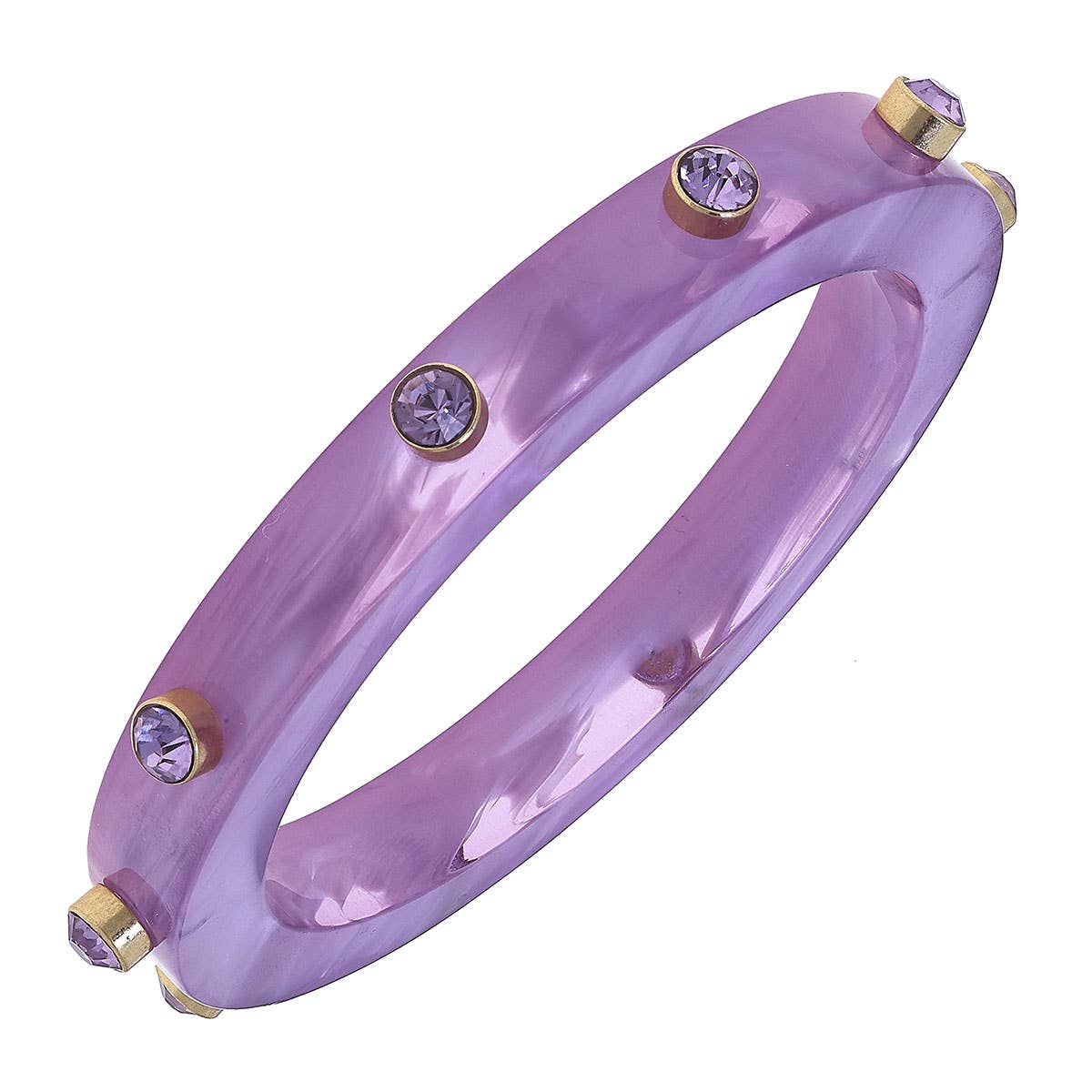 Lavender Rhinestone Bangle