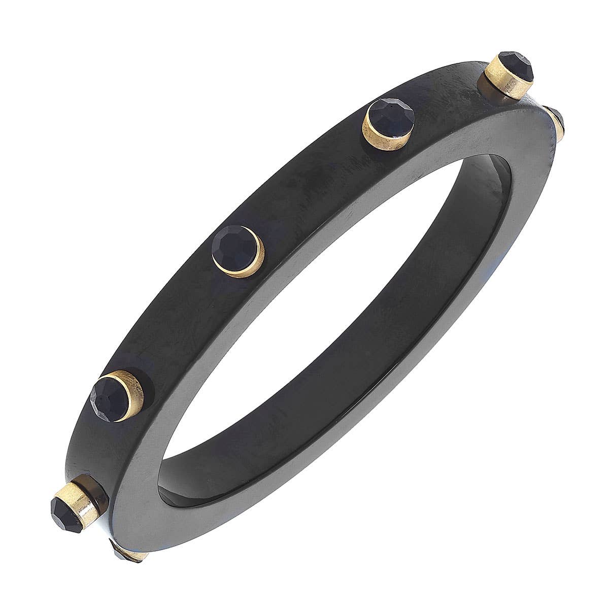 Black Rhinestone Bangle