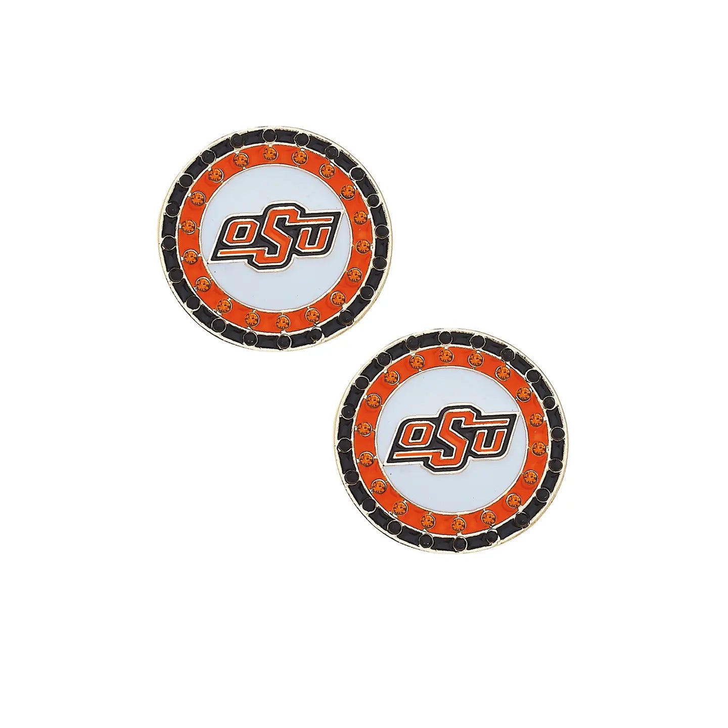 OSU Pave Stud Earrings