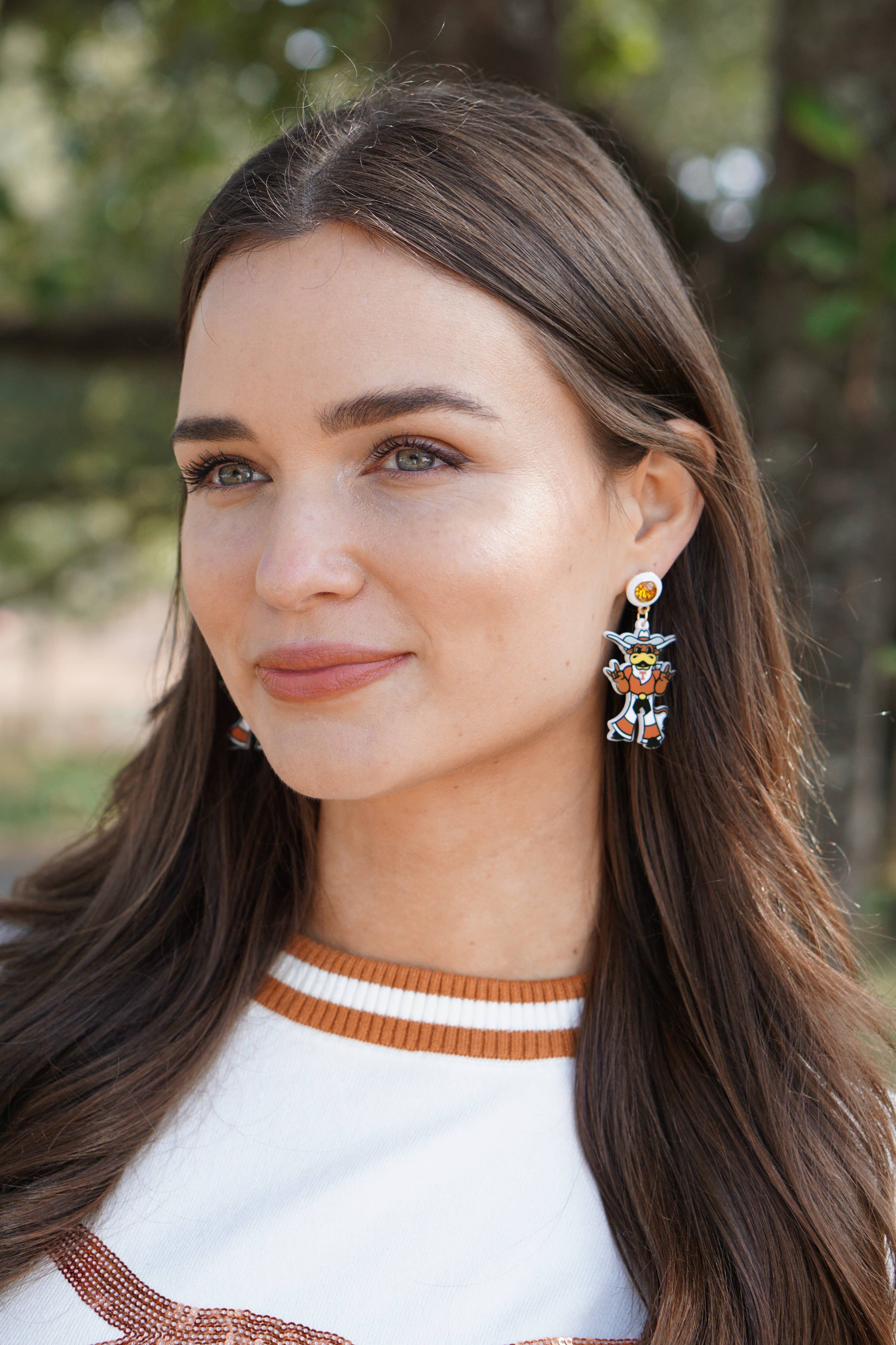 Bevo Resin Mascot Earrings