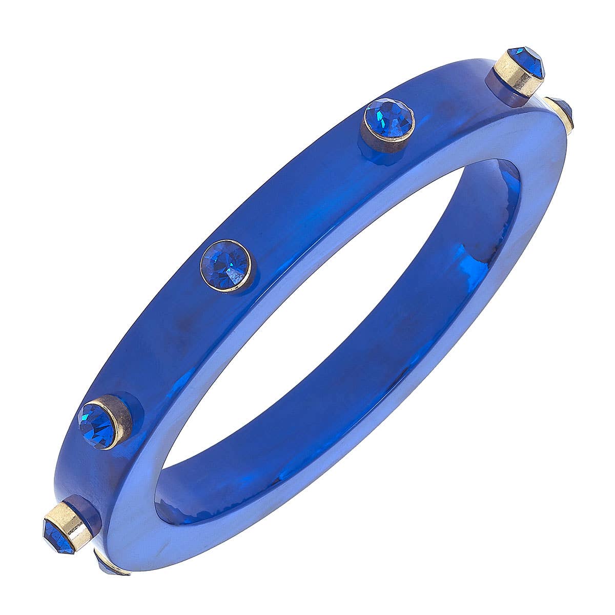 Blue Rhinestone Bangle