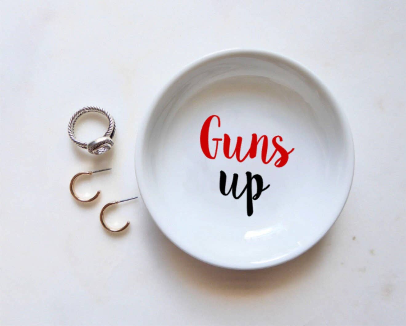 Guns Up Trinket  Dish