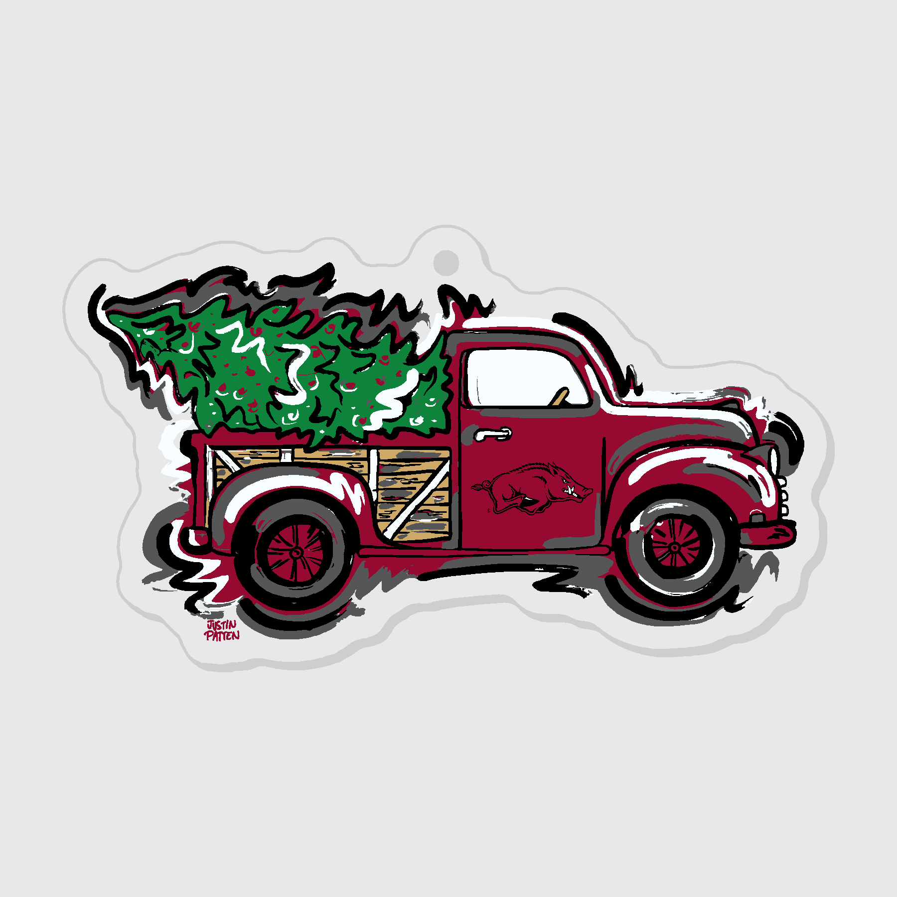 Arkansas Truck Ornament