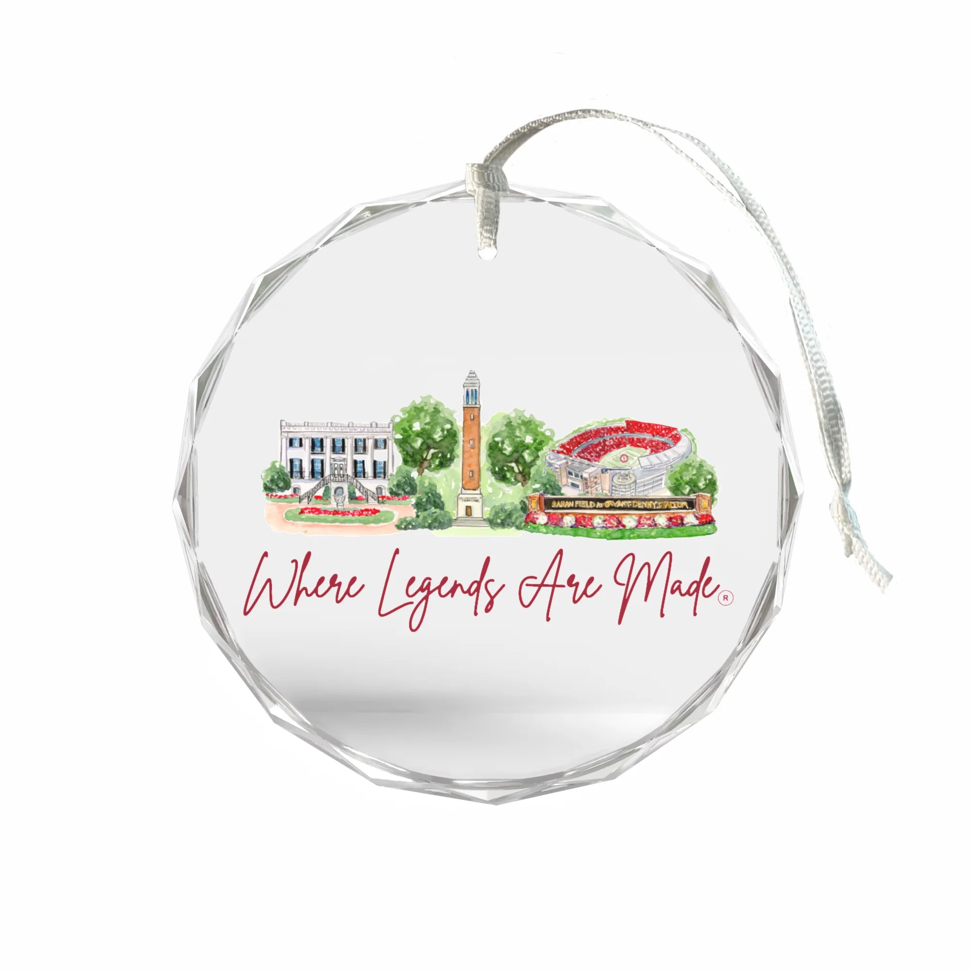 Alabama Glass Ornament