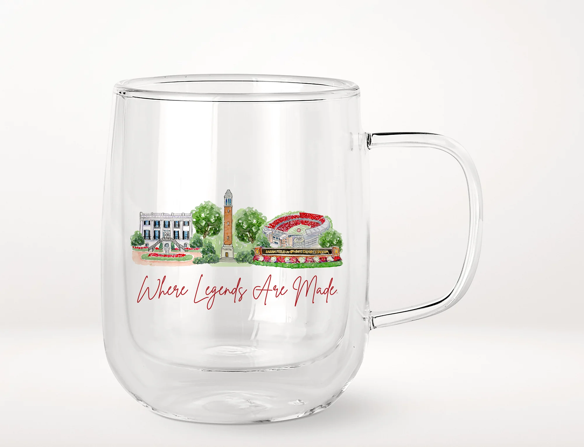 Alabama Landmark Glass Mug