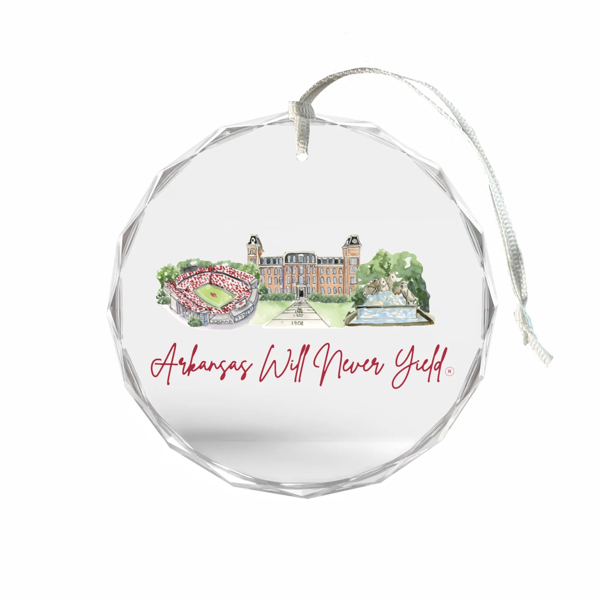 Arkansas Glass Ornament