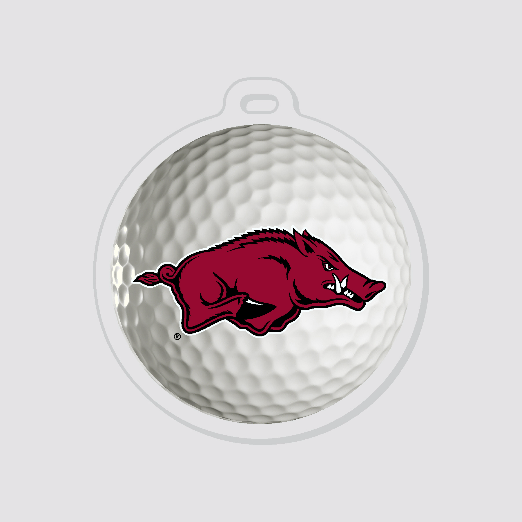 Arkansas Golf Ball Luggage Tag