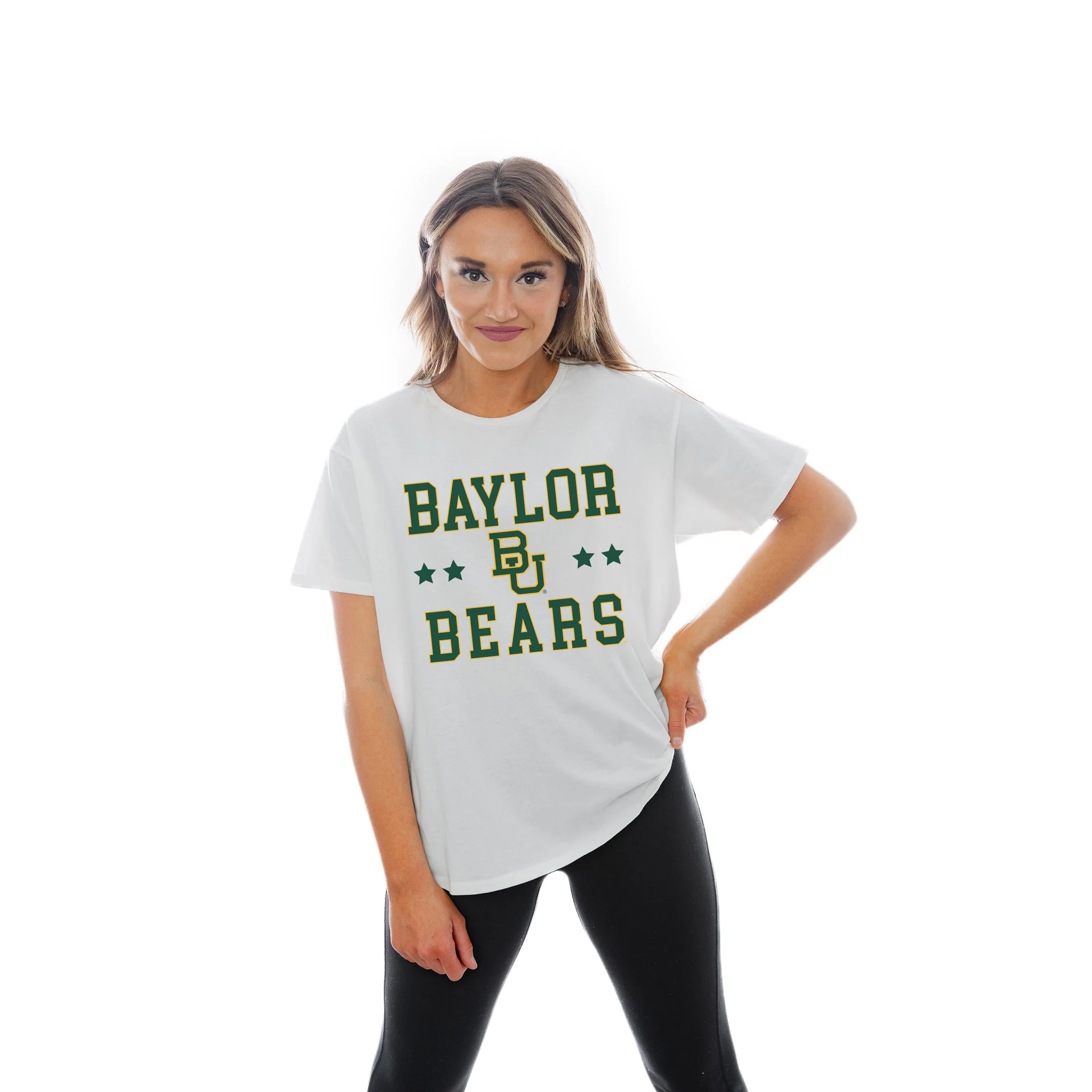 Baylor Flowy Tee-FINAL SALE