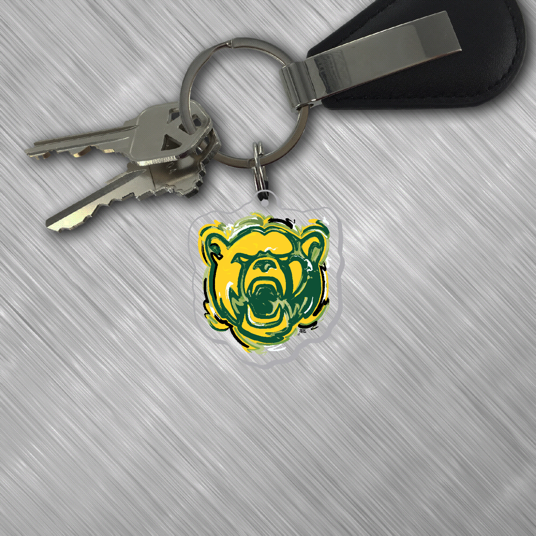 Baylor Mascot Key Tag