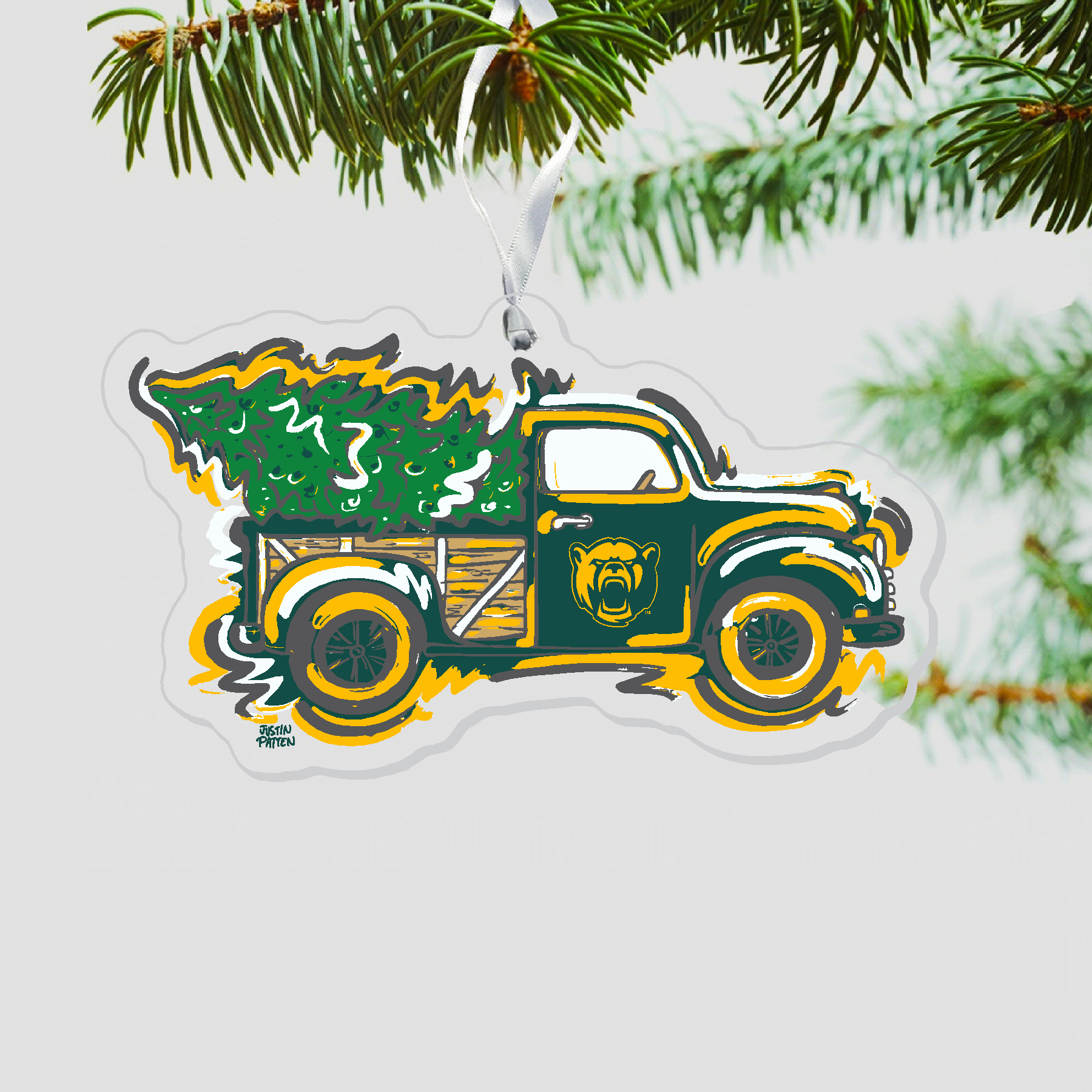 Baylor Truck Ornament