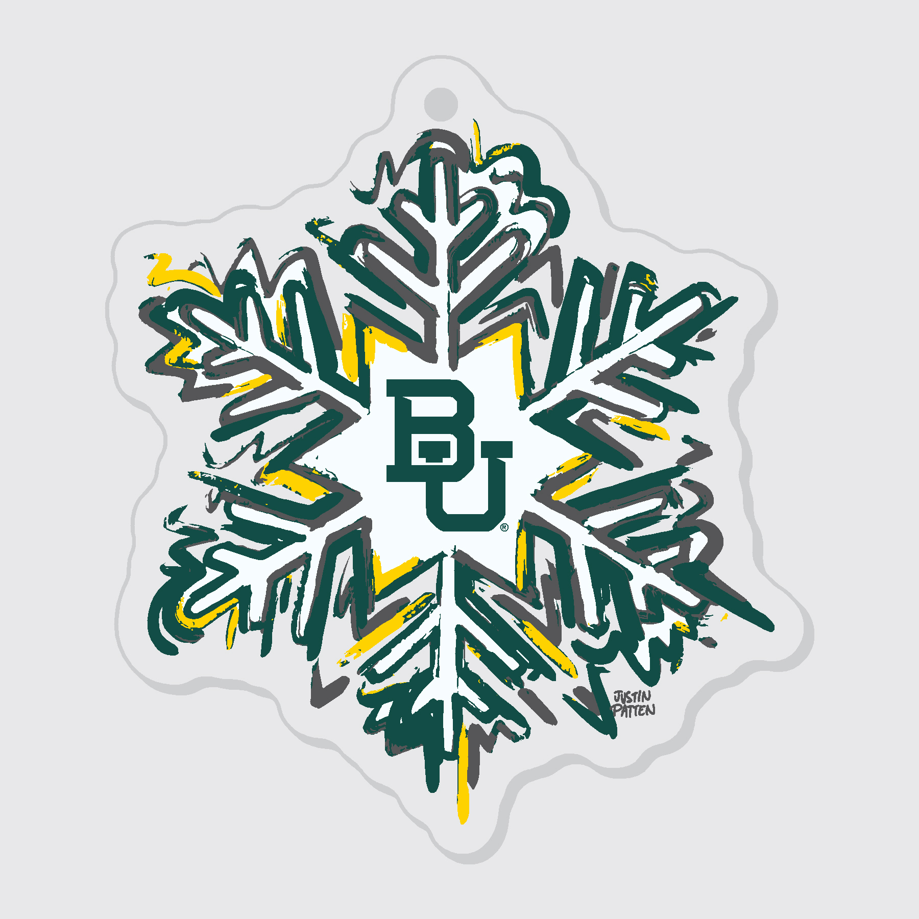 Baylor Snowflake Ornament