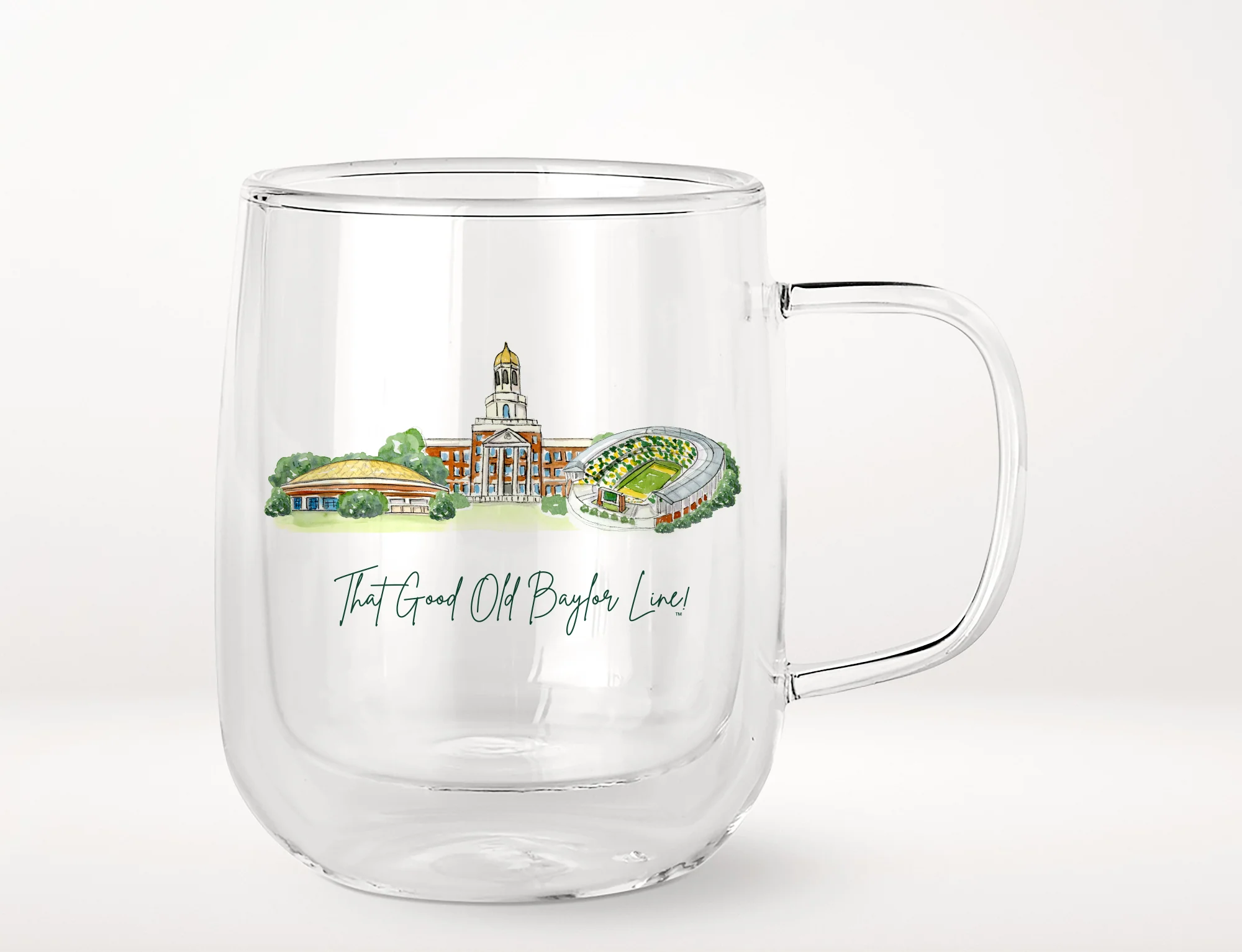 Baylor Landmark Glass Mug