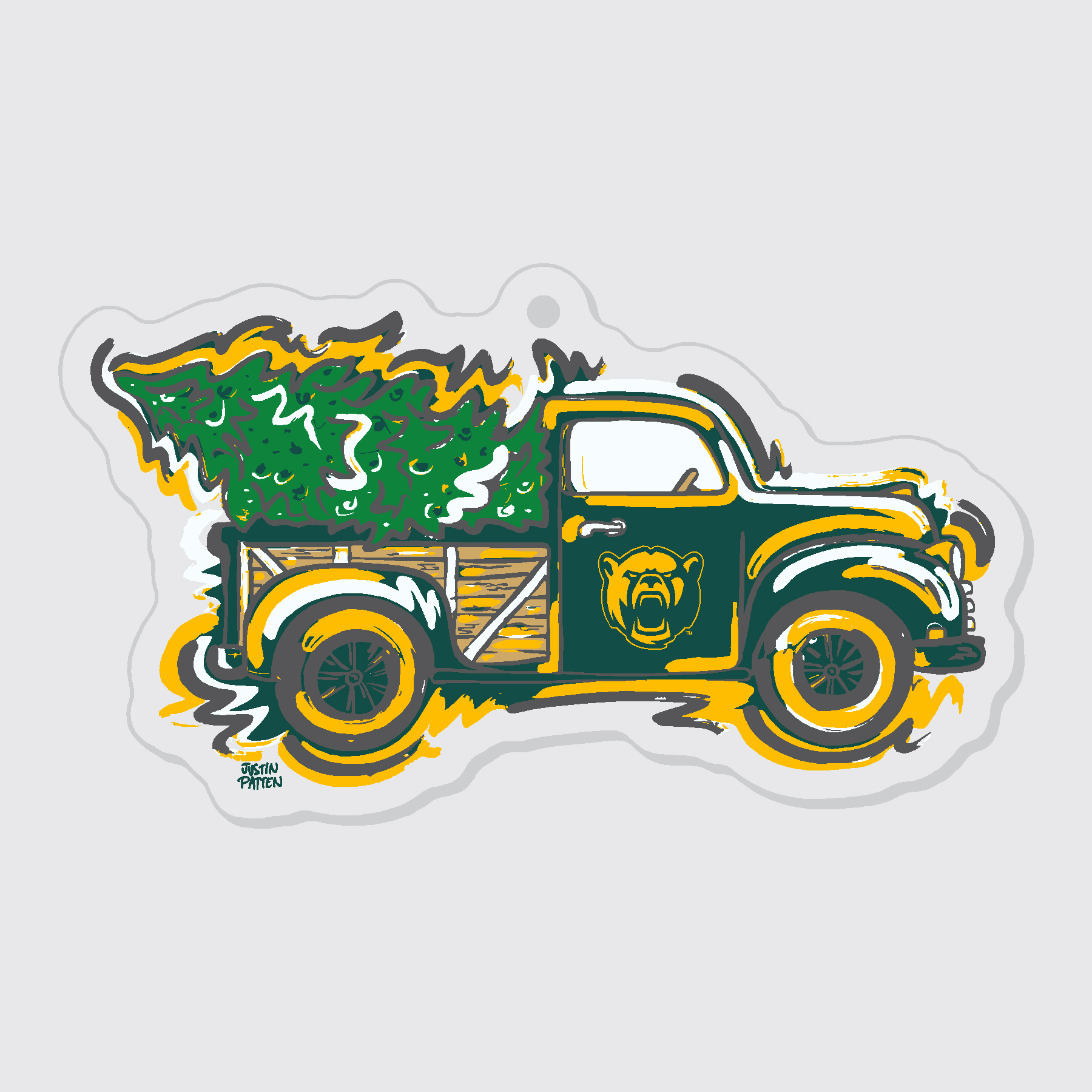 Baylor Truck Ornament