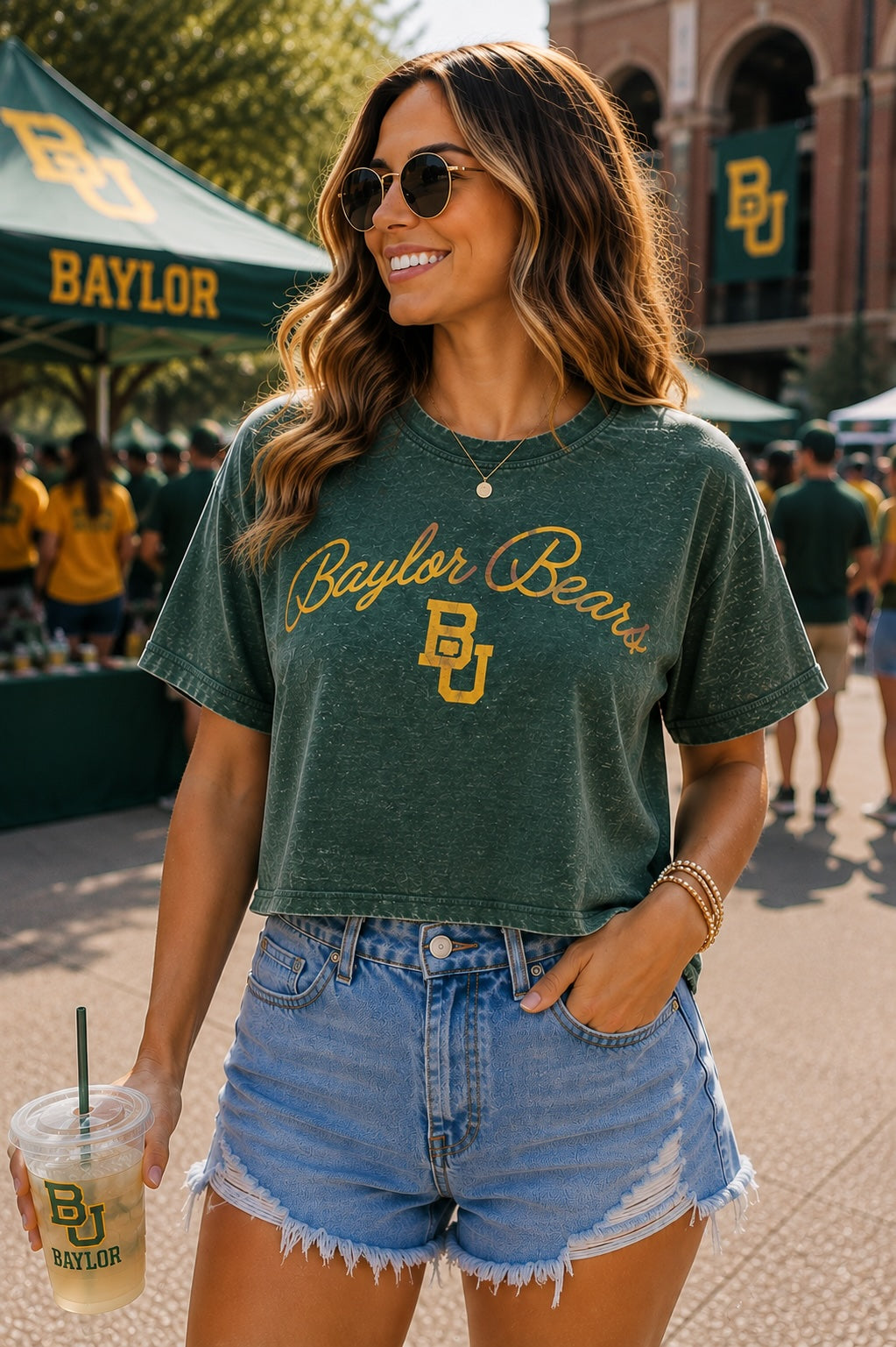 Baylor Faye Vintage Boyfriend Waist Length Tee