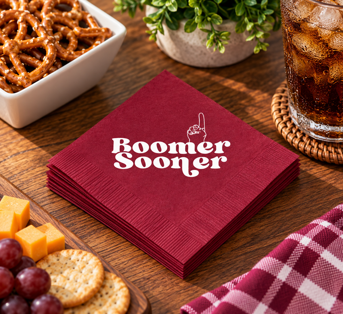 OU Cocktail Napkins
