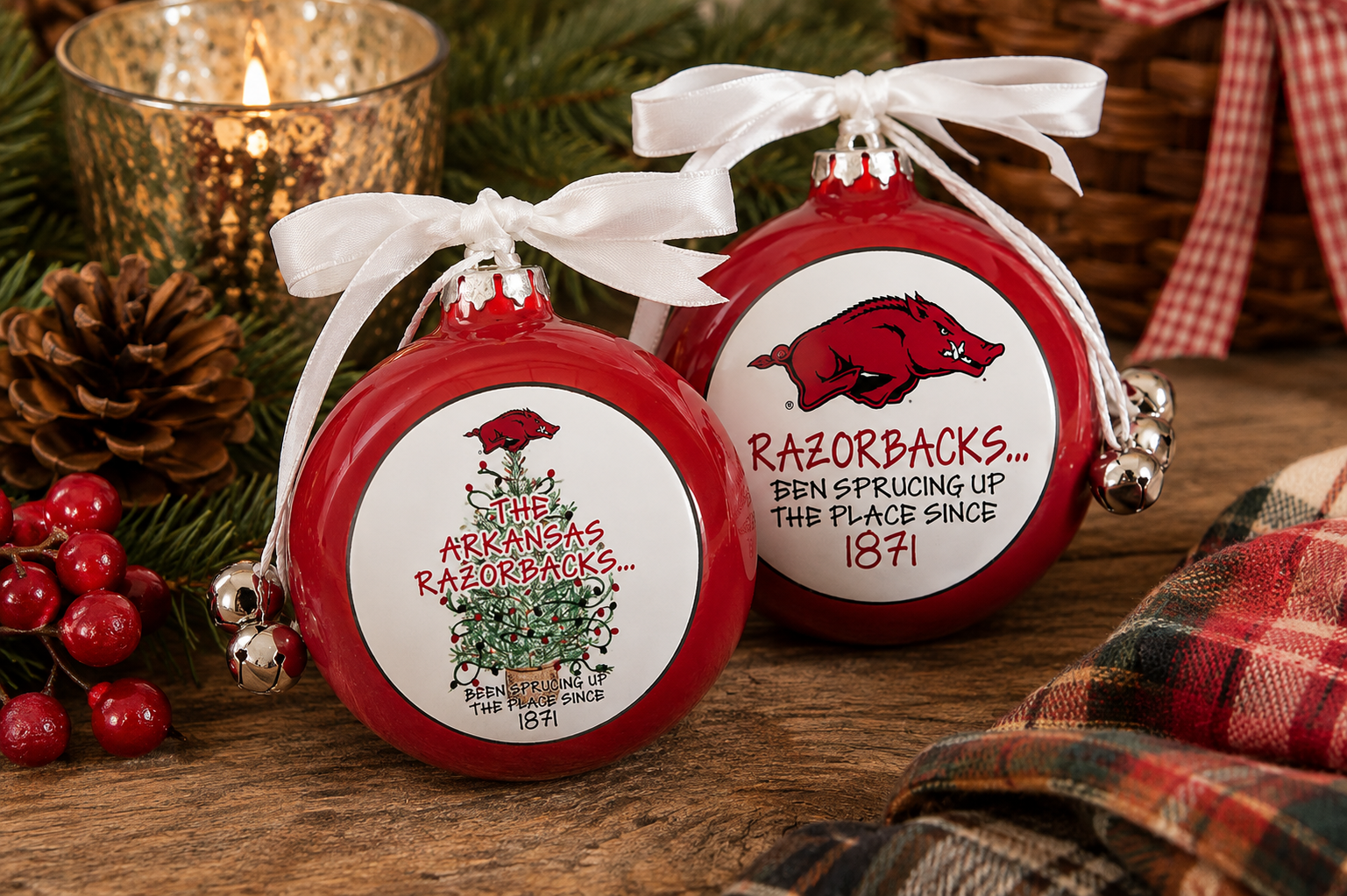 Arkansas Game Day Ornament