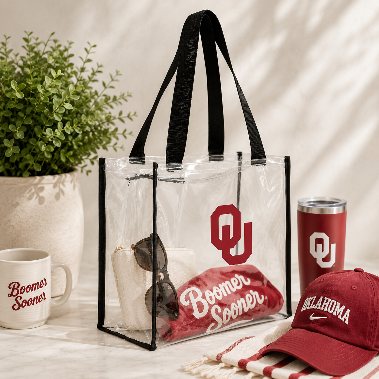 OU Clear Stadium Tote Bag