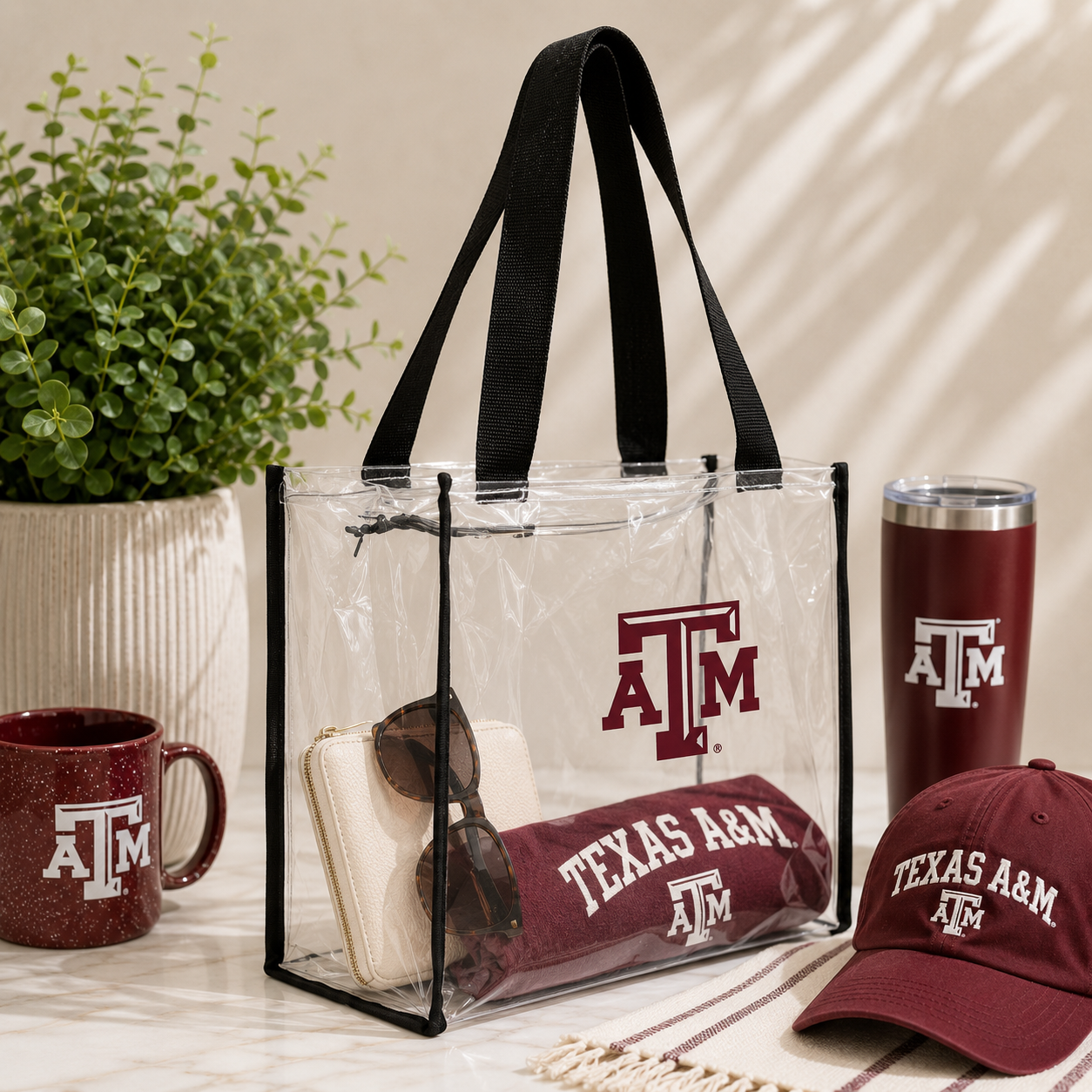 Texas A&M Clear Stadium Tote Bag