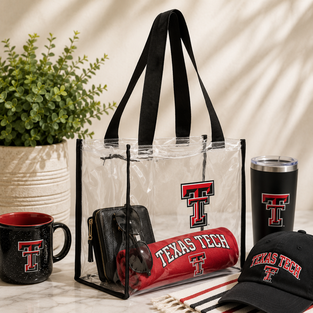 Texas Tech Clear Stadium Tote Bag