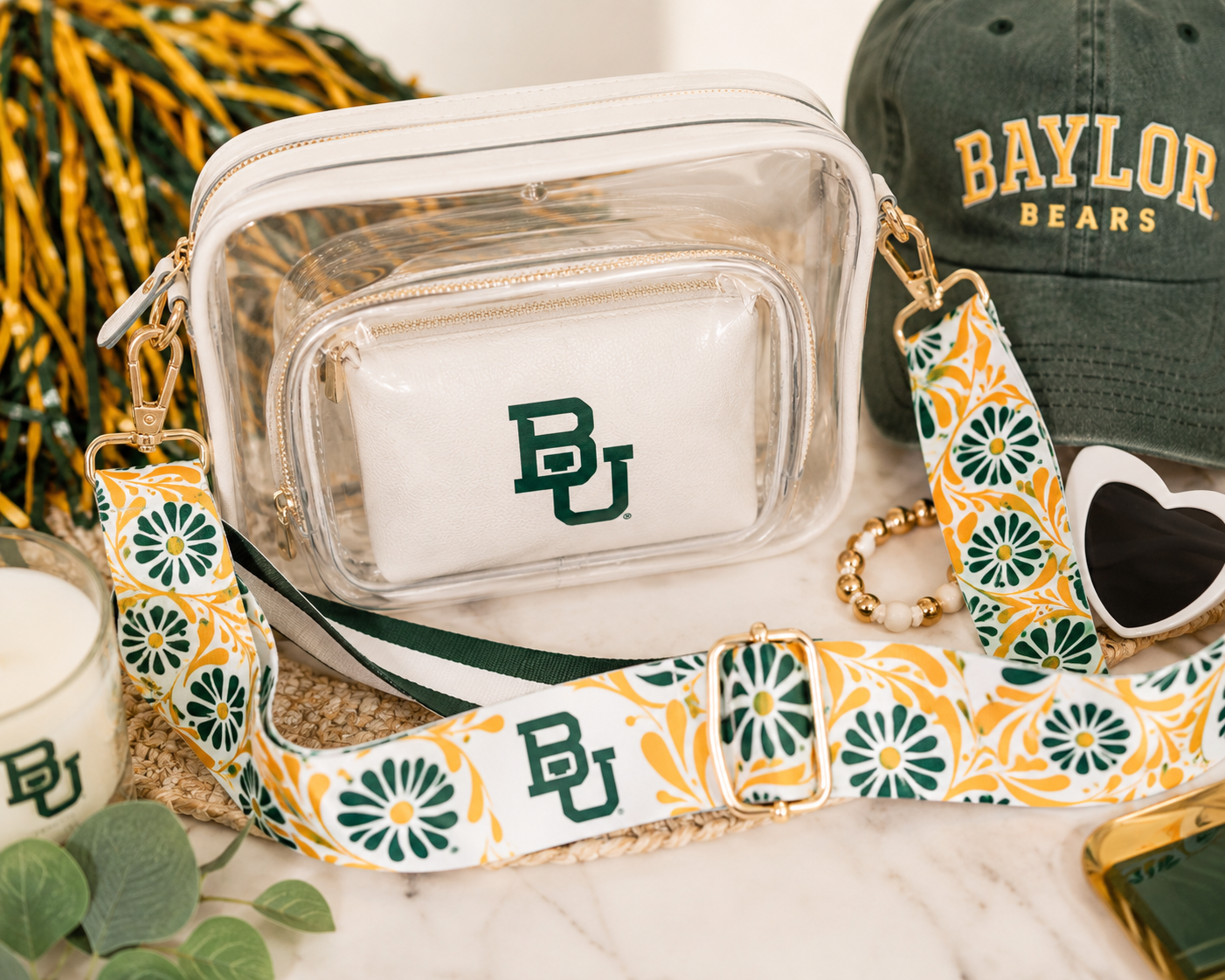 Baylor Floral Purse Strap