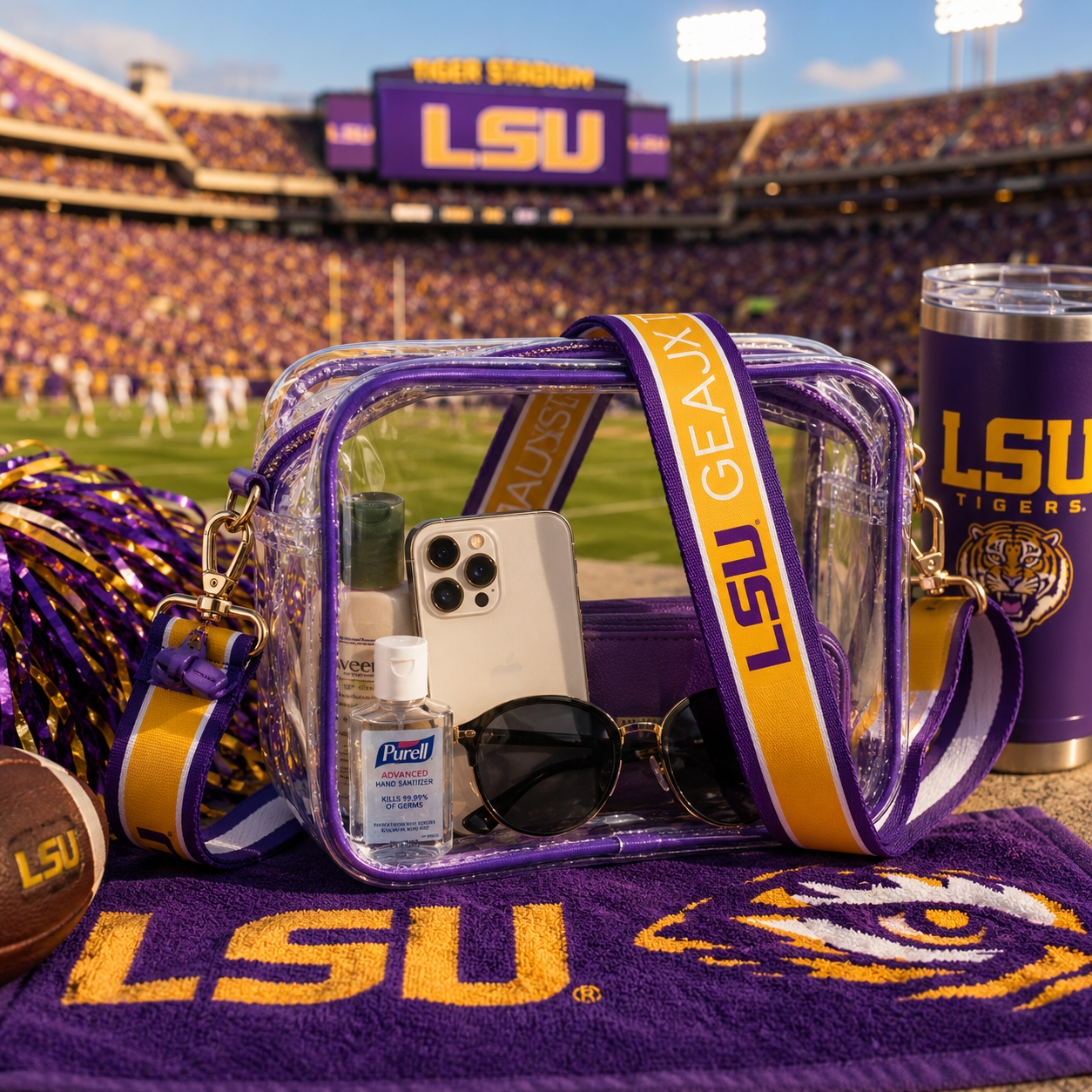 LSU Clear Purse