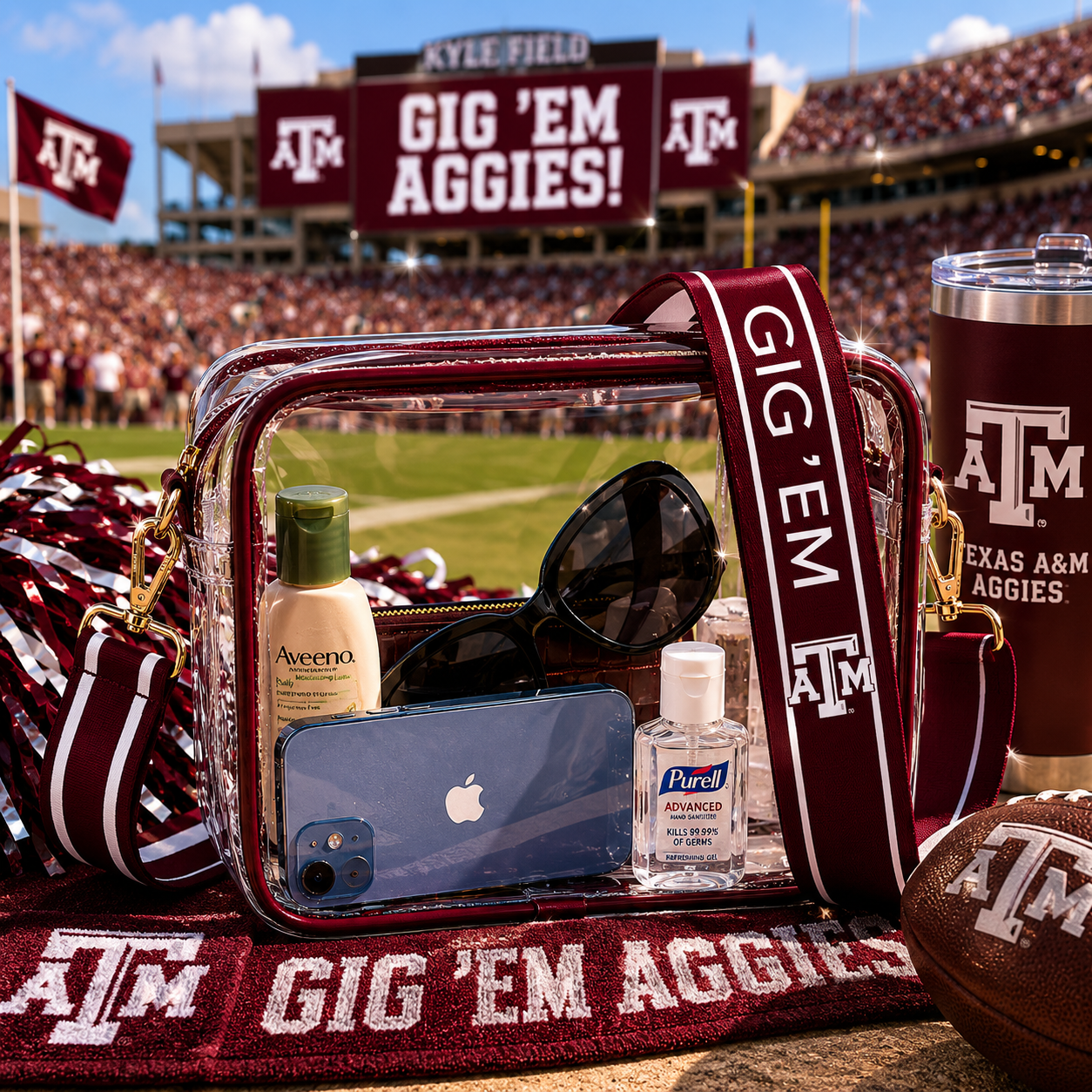 Texas A&M Clear Purse
