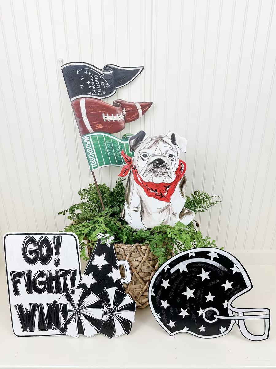 Fall Football Pennants Yard Stake