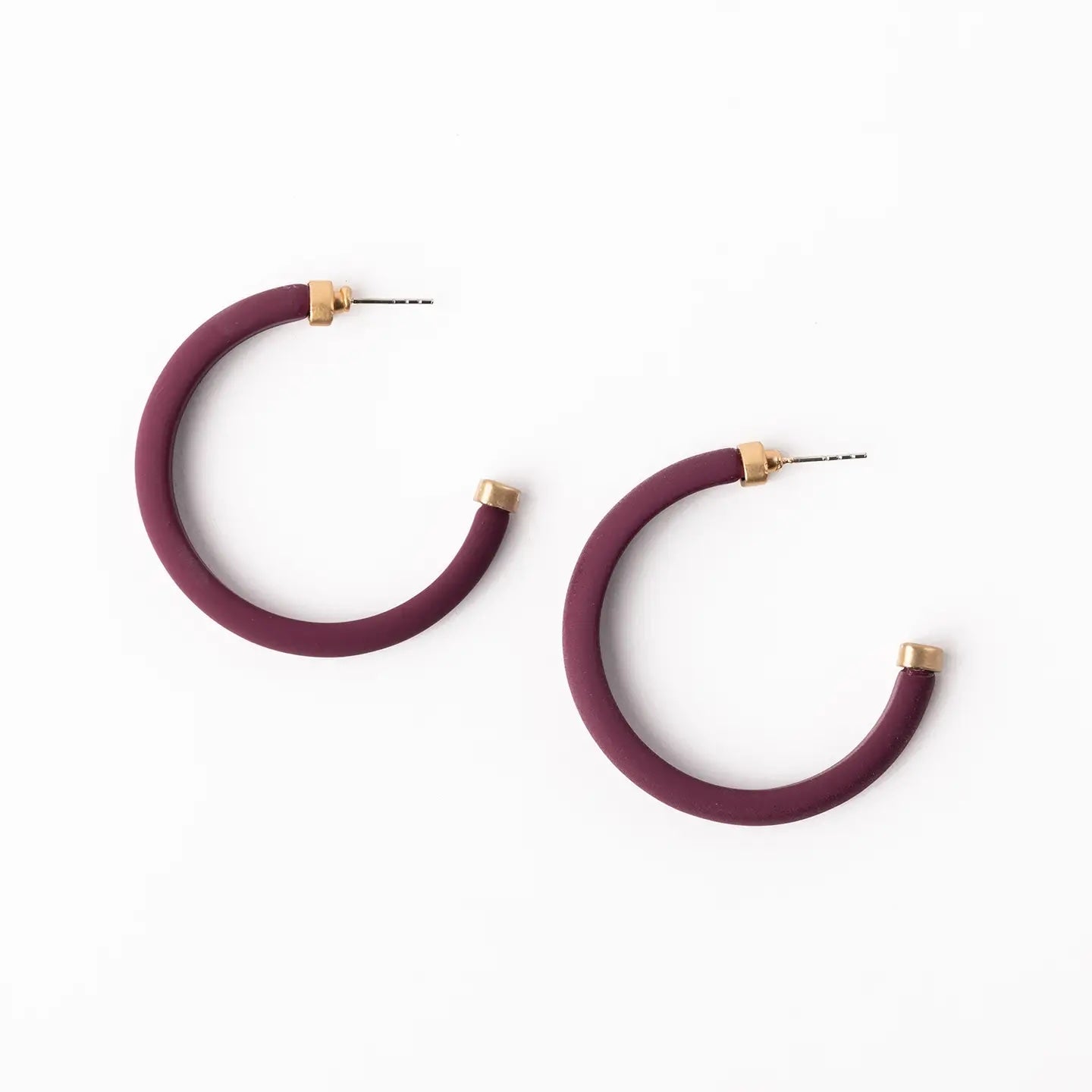 Amanda Garnet & Gold Earrings