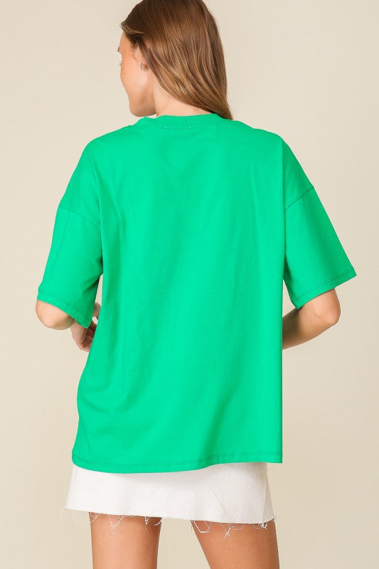 Game Day Dazzle Football Top | Green