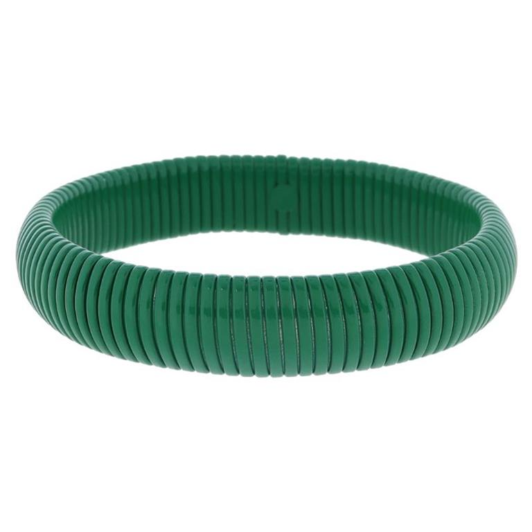 Green Chunky Stretchy Bangle-FINAL SALE
