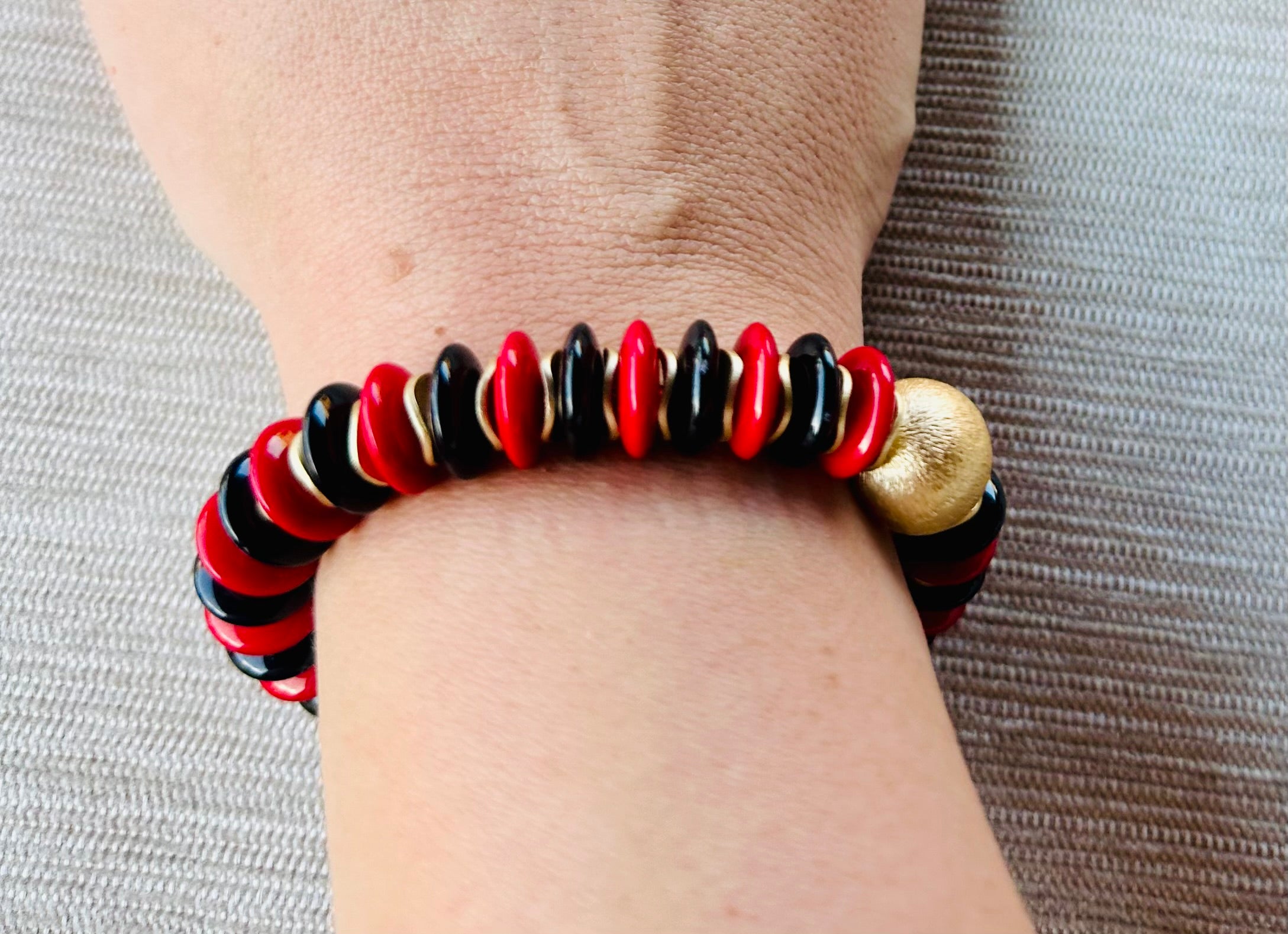 Chloe Bracelet Red & Black