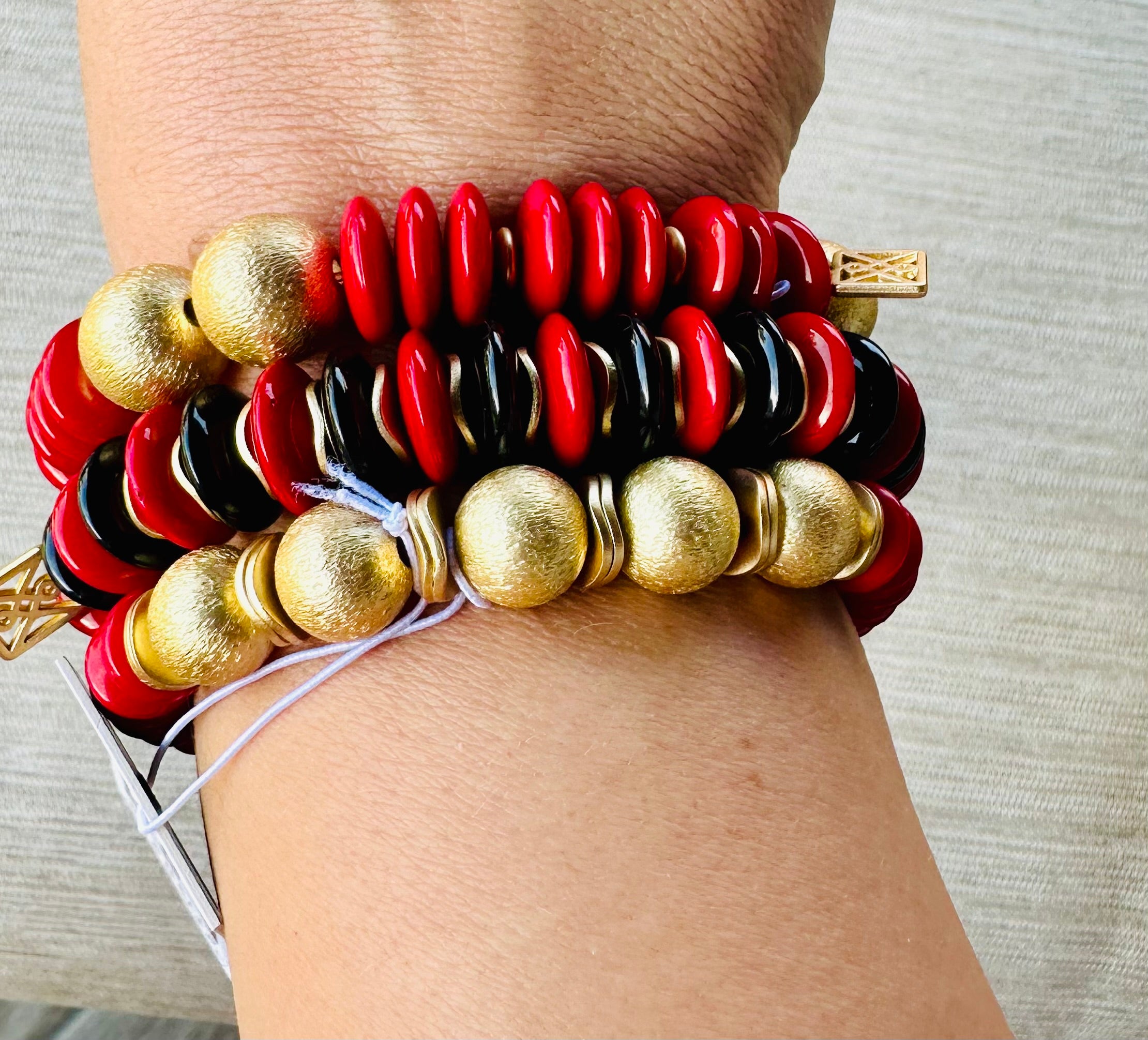 Chloe Bracelet Red & Black